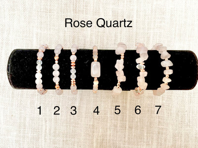 OTTILIE Rose Quartz & Moonstone Bracelet