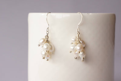 FRESHWATER Pearl Earrings For Bridesmaids, Boho Bride, Bridesmaid Gift Idea, Mom Birthday Gift For Her, Best Selling Items, Best Selling