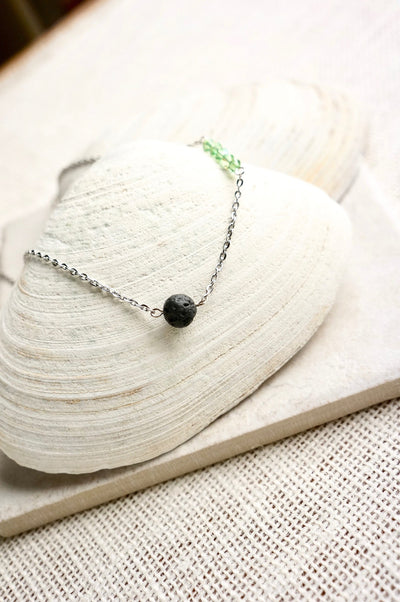 Birthstone Necklace Aromatherapy Necklace Essential Oil Diffuser Necklace Lava Stone Lava Bead Necklace Diffuser Jewelry Gift For Yogi
