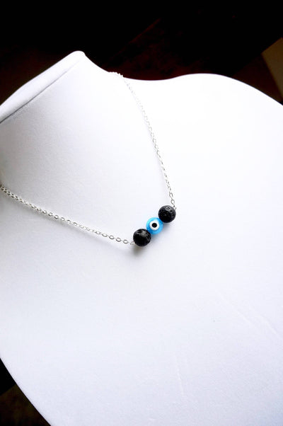 essential oil diffuser necklace for women, evil eye necklace sterling silver mal de ojo necklace, protection necklace mom gift from daughter