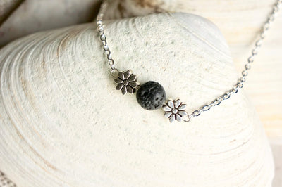 Aromatherapy Necklace Lava Stone Diffuser Necklace Diffuser Jewelry Lava Bead Necklace Essential Oil Gift For Yoga Lover Adult ADHD