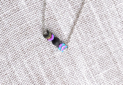 Inspirational Necklace For Women, Essential Oil Diffuser Necklace, Lava Stone Diffuser Jewelry, Aromatherapy Jewelry, Mom Birthday Gift