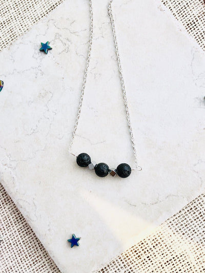 Essential Oil Diffuser Necklace, Lava Stone Diffuser Jewelry, Lava Bead Diffuser Jewelry, Lava Bar Necklace For Women, Birthday Gift For