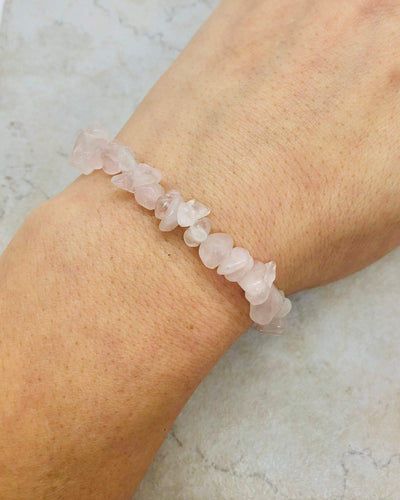 Rose quartz bracelet for women, stackable bracelets boho chic jewelry, southwestern jewelry bracelet, calming bracelet, trending