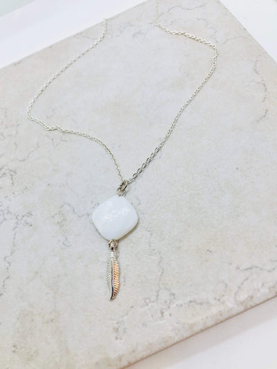 Freshwater Pearl Necklace, Everyday Necklace Silver, Best Friend Birthday Gifts for her, Best Sellers, artisan jewelry for women, feather
